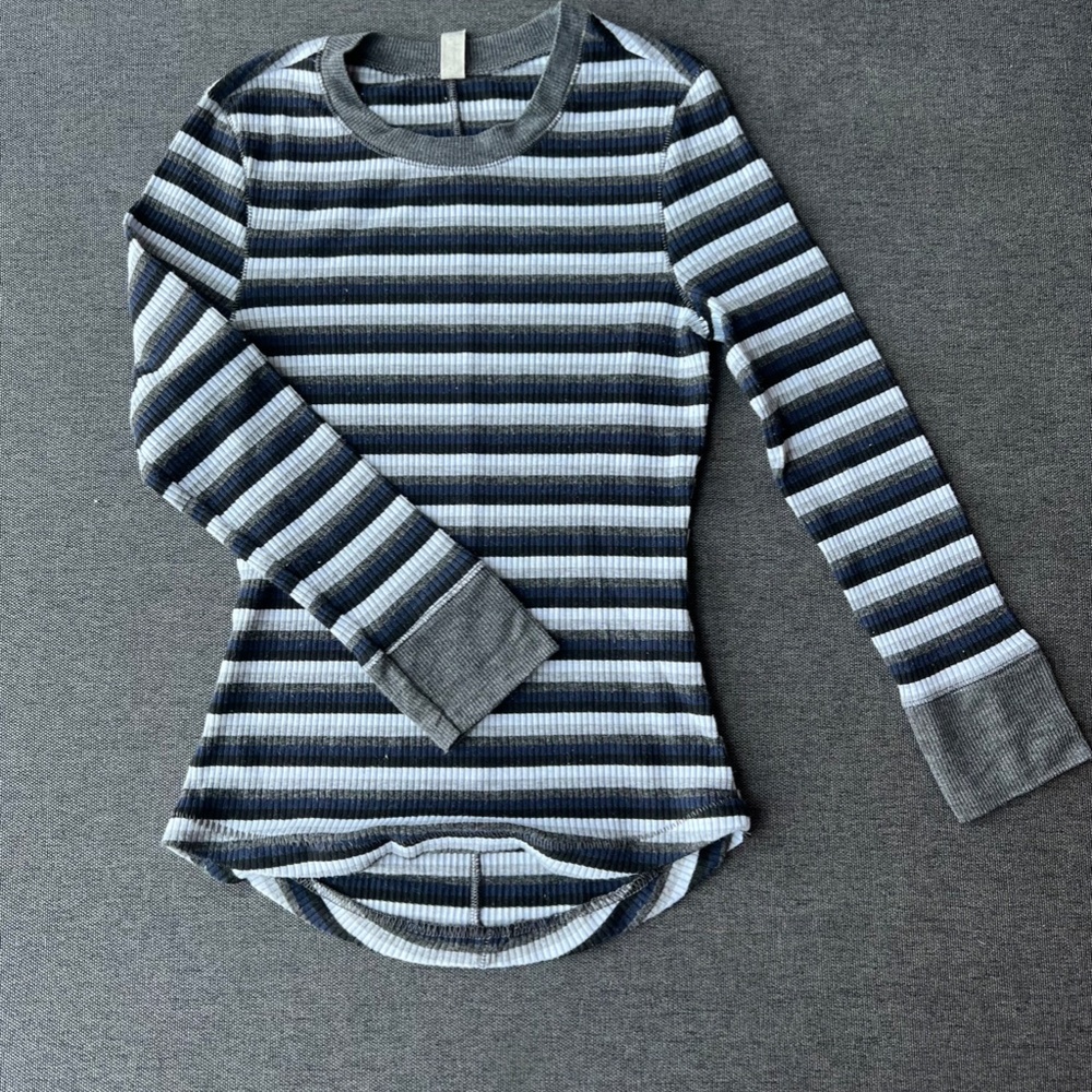 Free People Multicolor Stripe Long Sleeve